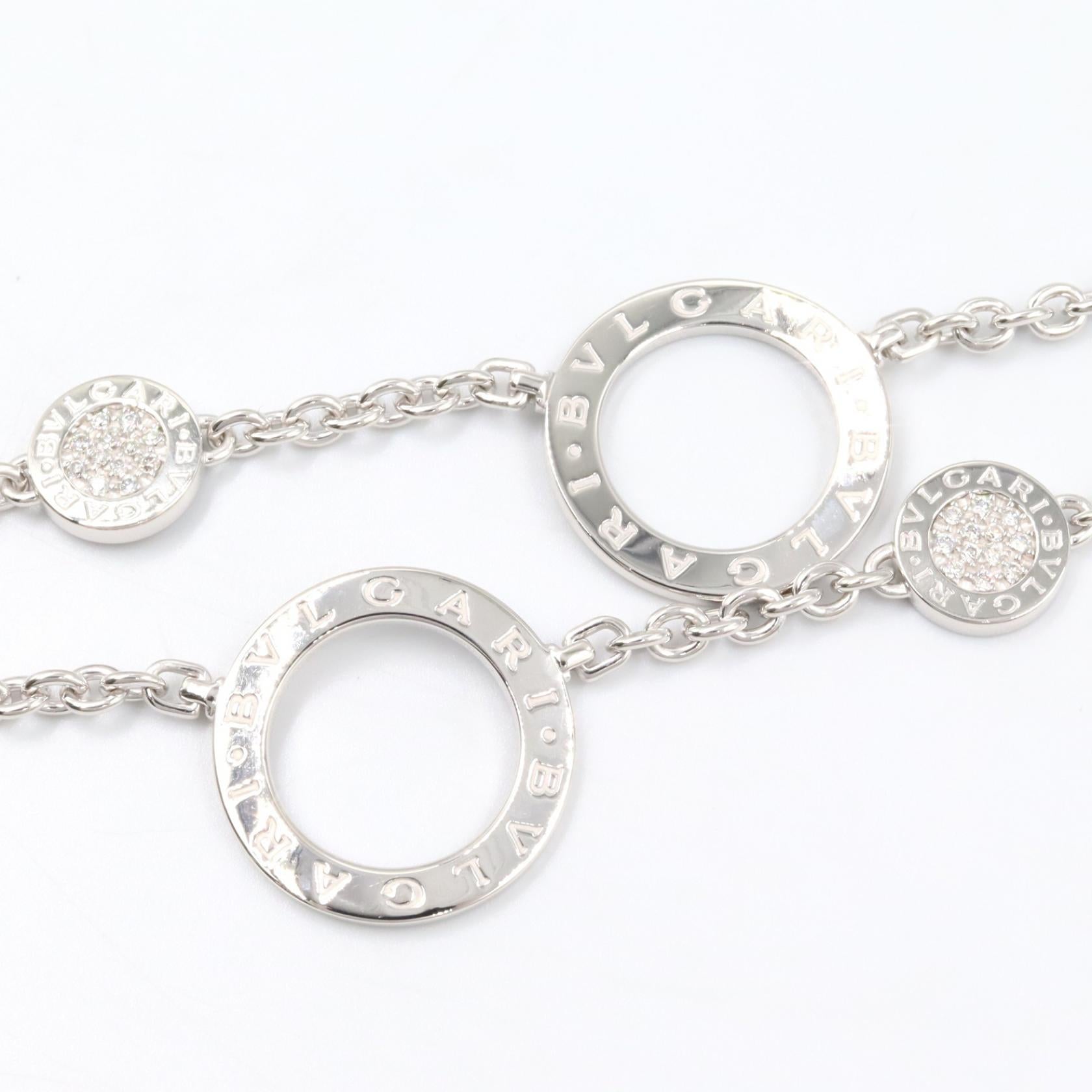 リソートワール ダイヤ ネックレス ネックレス K18WG ダイヤモンド ホワイトゴールド クリア ブルガリ アクセサリー BVLGARI