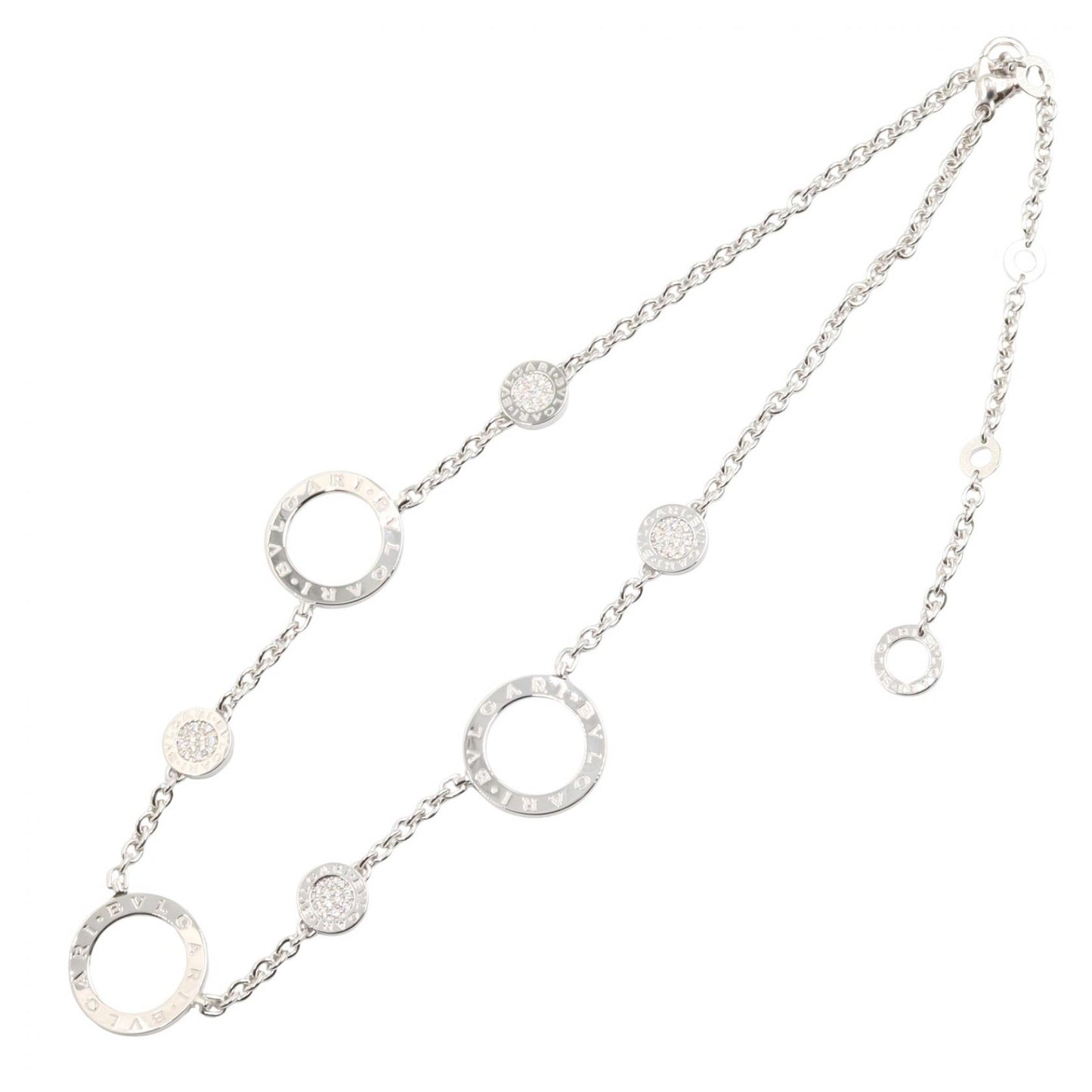 リソートワール ダイヤ ネックレス ネックレス K18WG ダイヤモンド ホワイトゴールド クリア ブルガリ アクセサリー BVLGARI