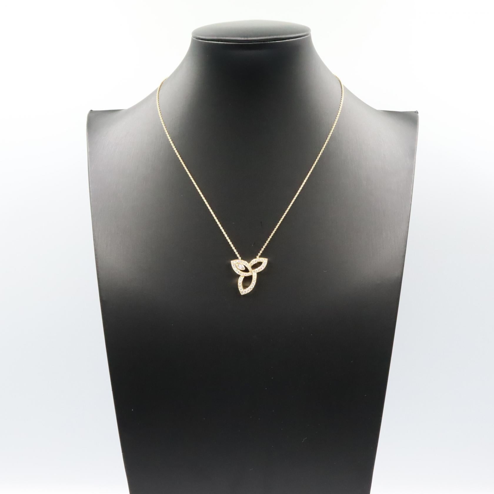 リリークラスター ダイヤ ネックレス ネックレス K18YG ダイヤモンド イエローゴールド クリア ハリーウィンストン アクセサリー Harry Winston