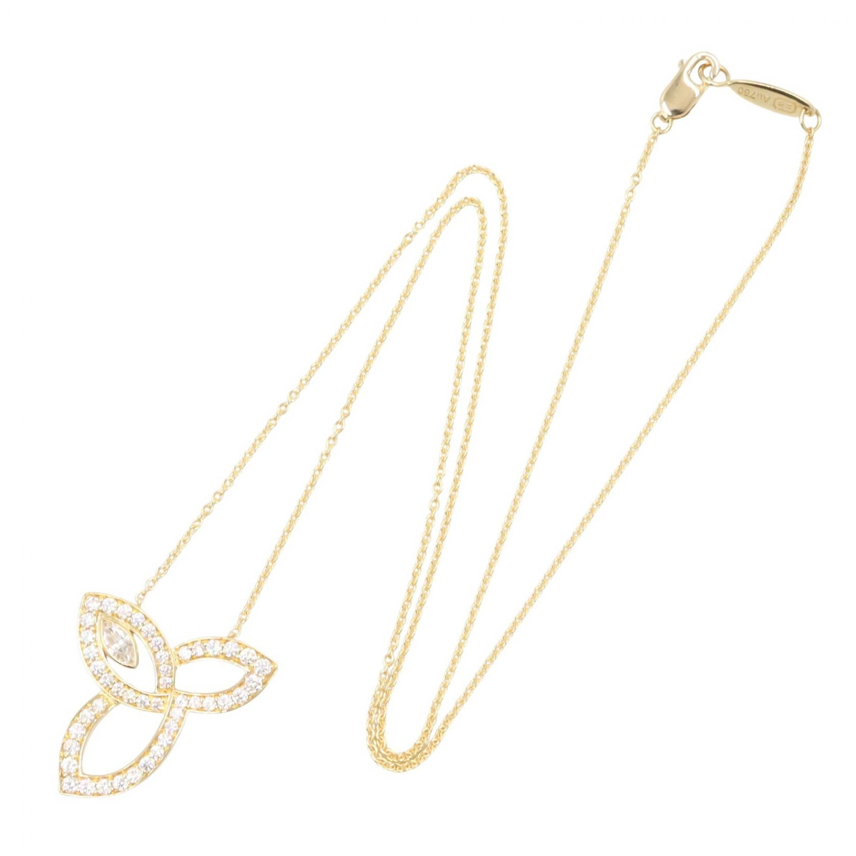リリークラスター ダイヤ ネックレス ネックレス K18YG ダイヤモンド イエローゴールド クリア ハリーウィンストン アクセサリー Harry Winston