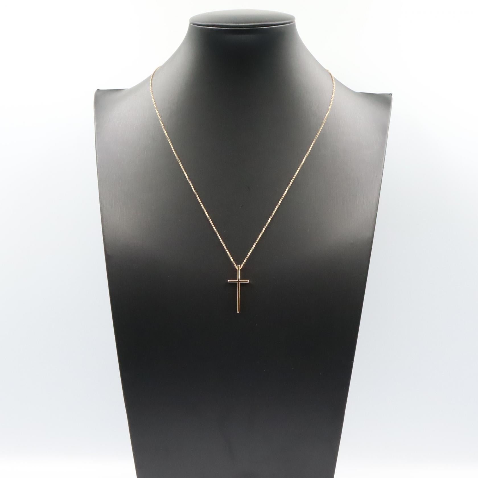 クロス ネックレス ネックレス K18PG ピンクゴールド ティファニー アクセサリー TIFFANY & Co.