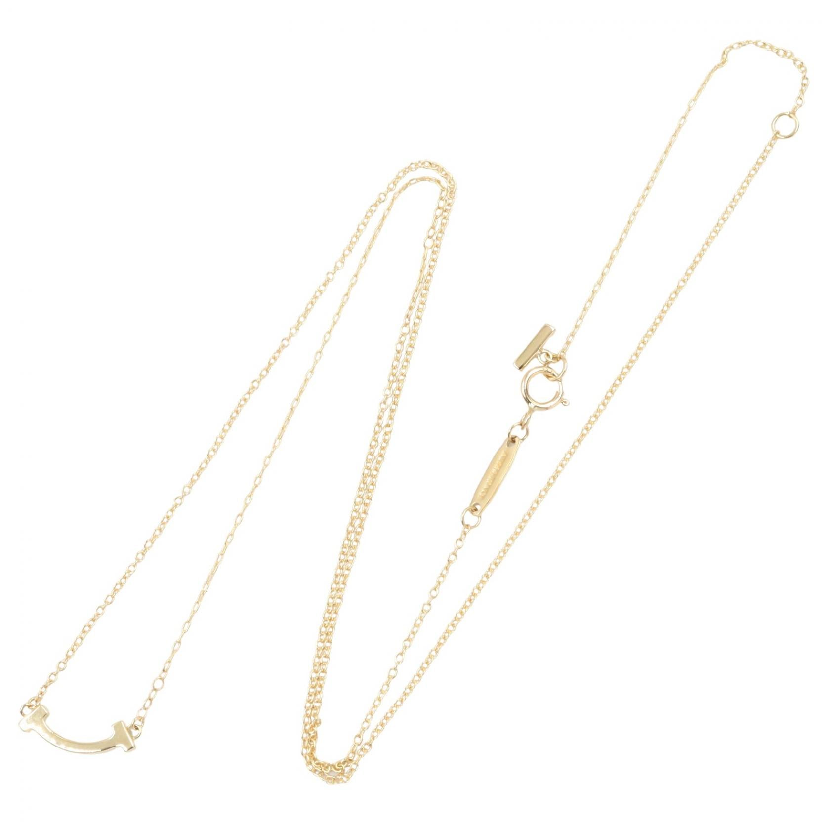 Tスマイル ミニ ネックレス ネックレス K18YG イエローゴールド ティファニー アクセサリー TIFFANY & Co.