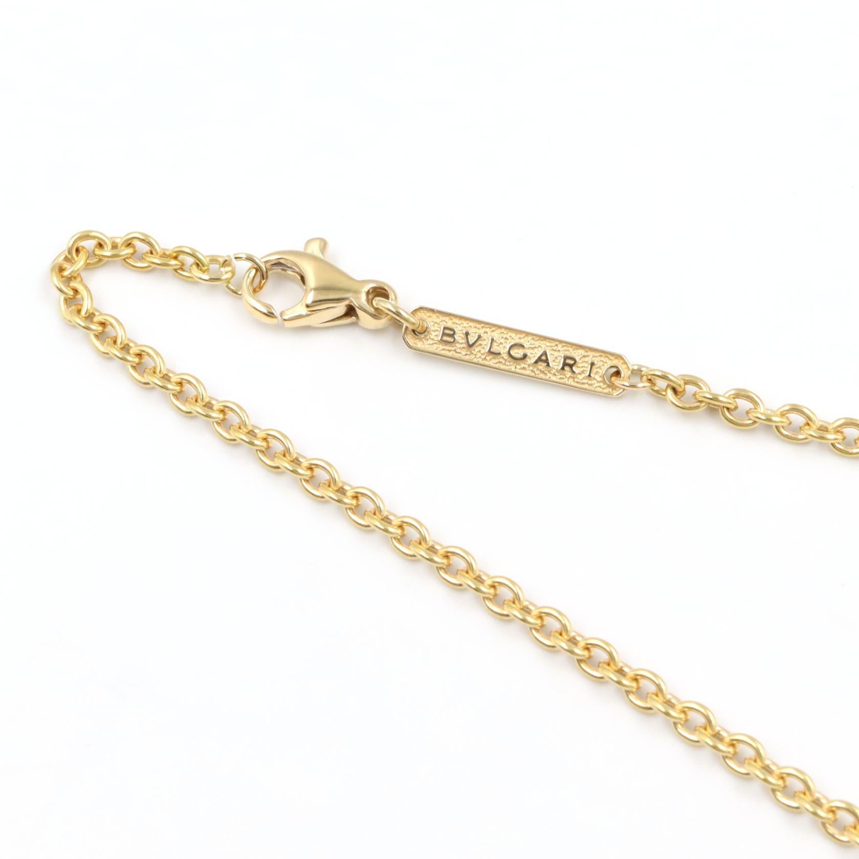ブルガリブルガリ ダイヤ ネックレス ネックレス K18YG ダイヤモンド イエローゴールド クリア ブルガリ アクセサリー BVLGARI