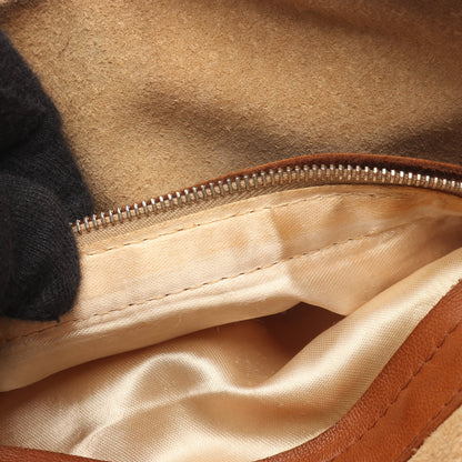 イントレチャート ショルダーバッグ レザー ブラウン ボッテガヴェネタ バッグ BOTTEGA VENETA