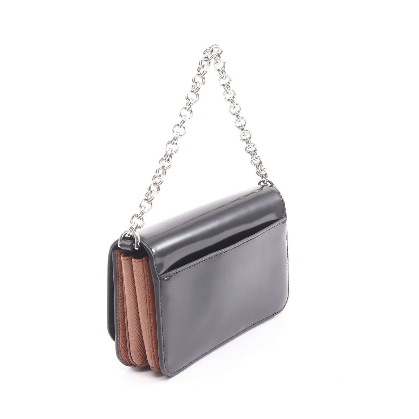 スプレンディダ 2WAY チェーンハンドバッグ レザー ブラック フルラ バッグ FURLA