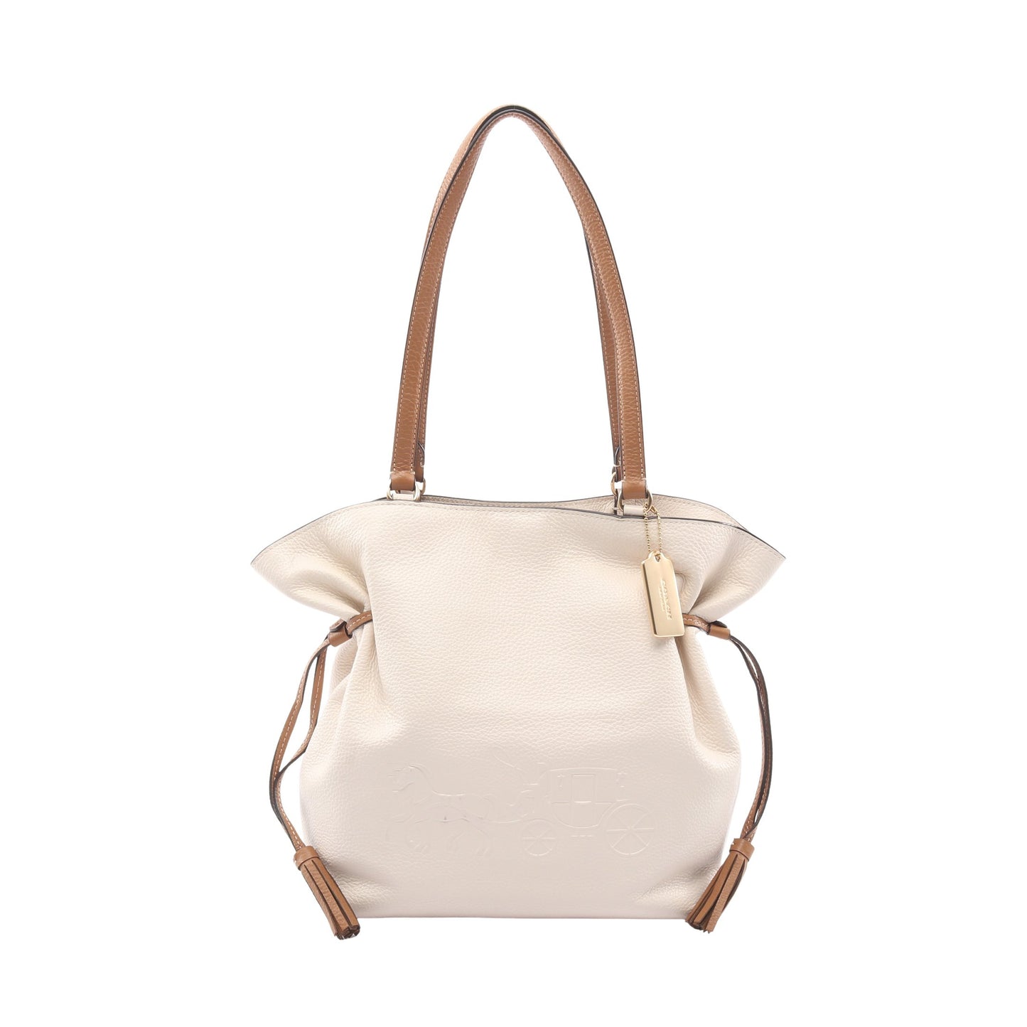 アンディ ショルダーバッグ トートバッグ レザー アイボリー ブラウン コーチ バッグ COACH
