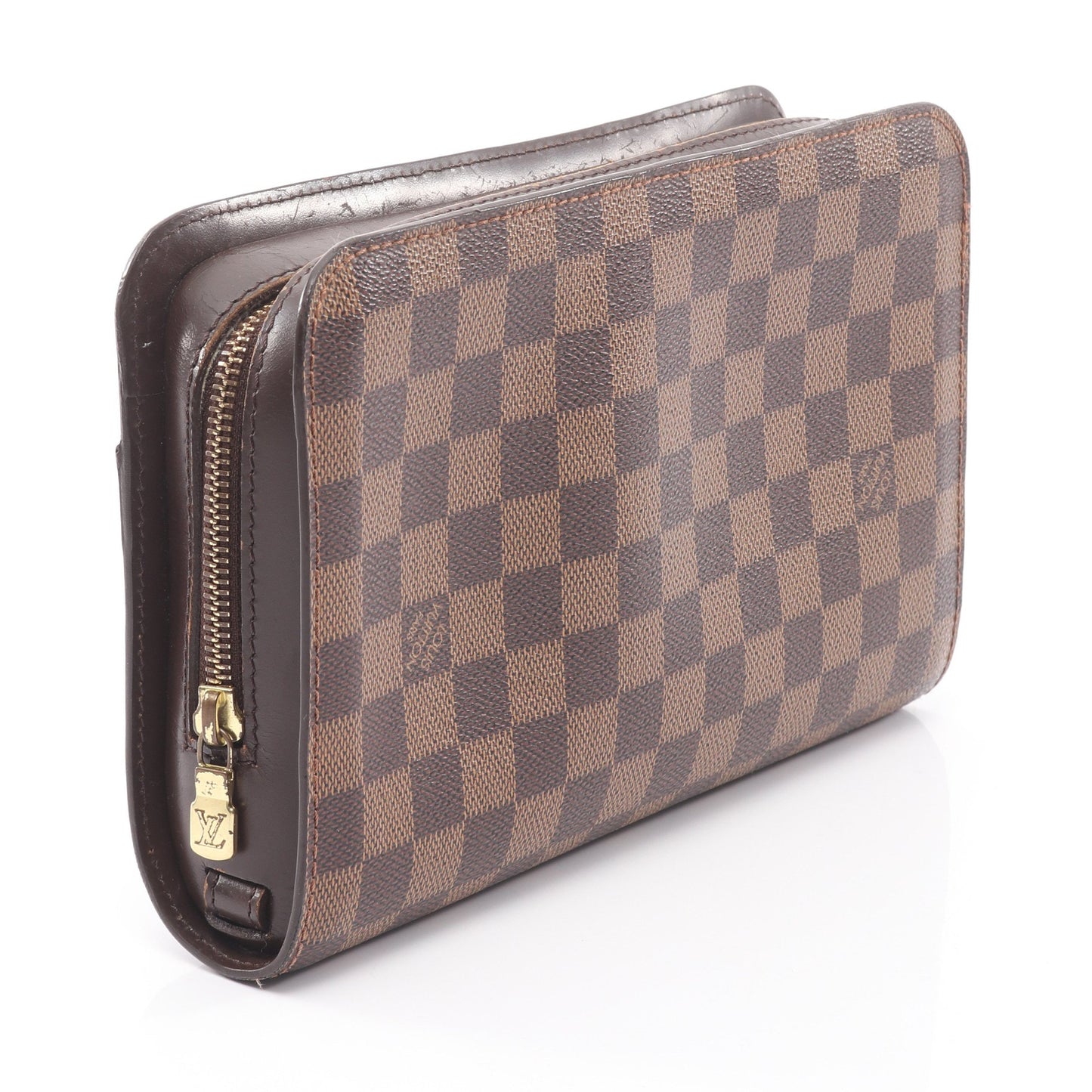 サンルイ ダミエエベヌ クラッチバッグ セカンドバッグ PVC レザー ブラウン ルイヴィトン バッグ LOUIS VUITTON