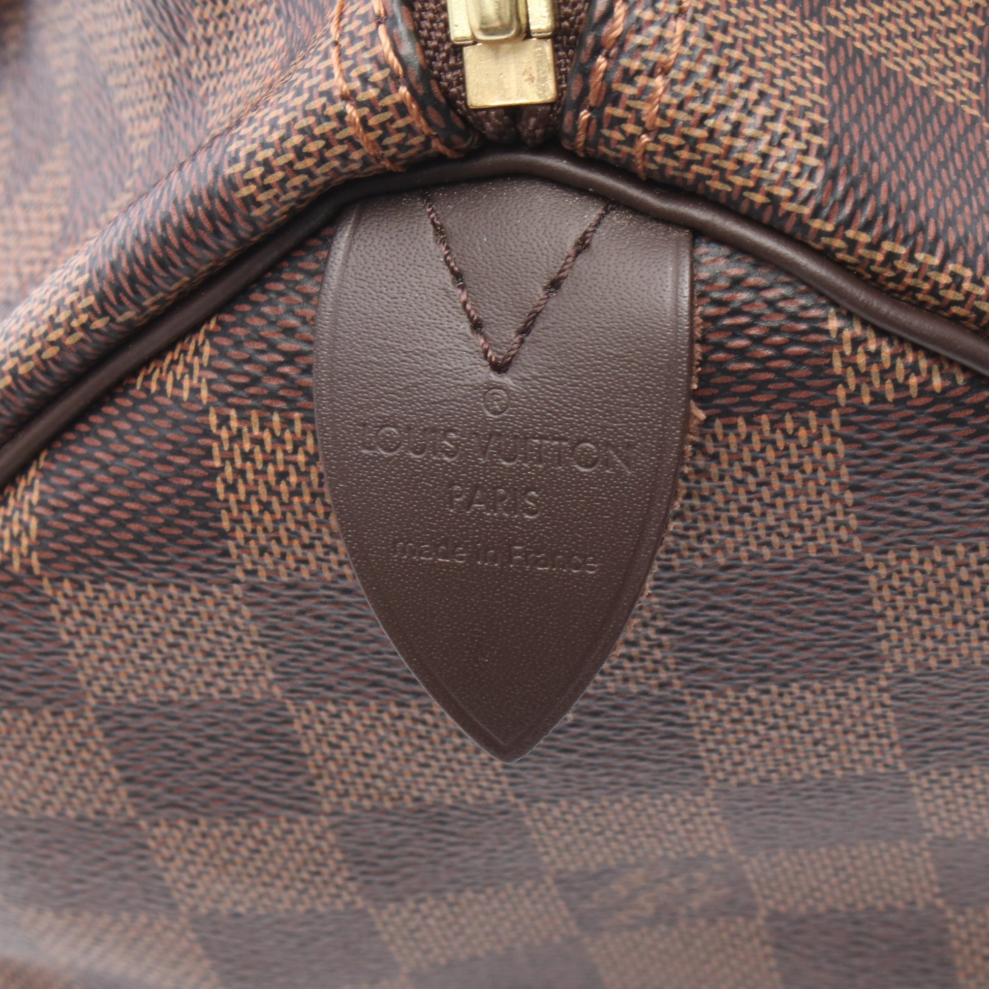 スピーディ25 ダミエエベヌ ハンドバッグ PVC レザー ブラウン ルイヴィトン バッグ LOUIS VUITTON