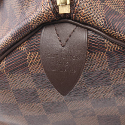 スピーディ25 ダミエエベヌ ハンドバッグ PVC レザー ブラウン ルイヴィトン バッグ LOUIS VUITTON