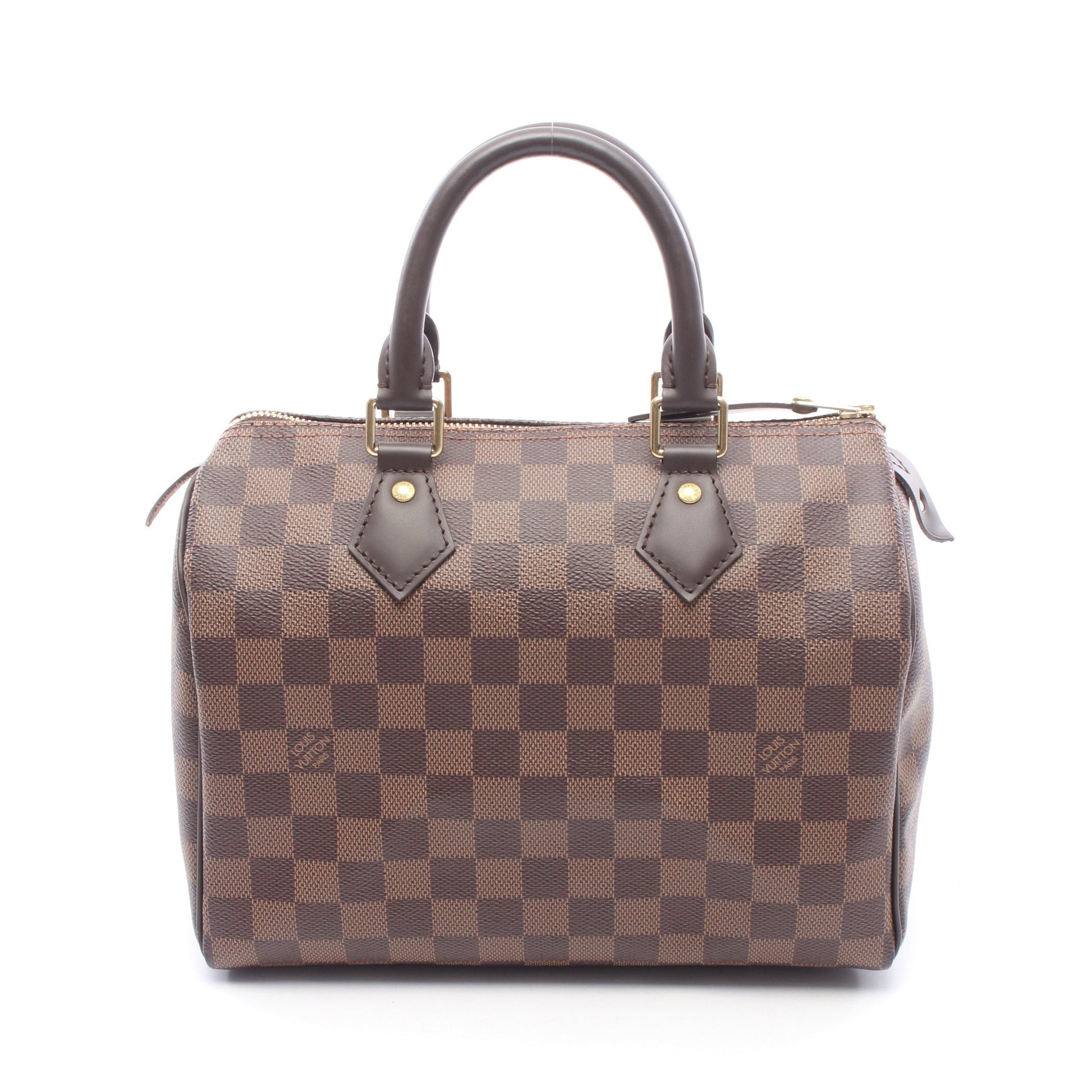 スピーディ25 ダミエエベヌ ハンドバッグ PVC レザー ブラウン ルイヴィトン バッグ LOUIS VUITTON