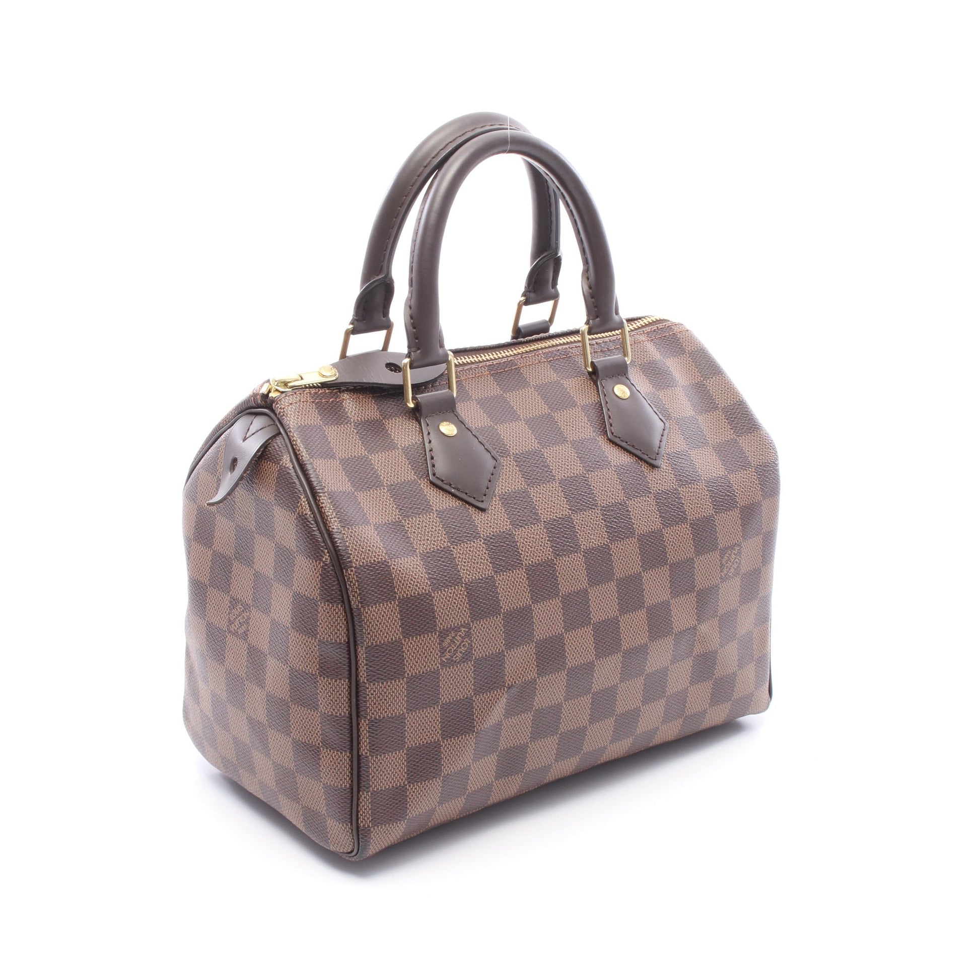 スピーディ25 ダミエエベヌ ハンドバッグ PVC レザー ブラウン ルイヴィトン バッグ LOUIS VUITTON