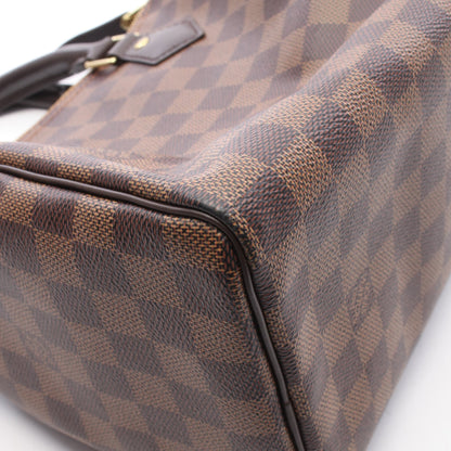 スピーディ25 ダミエエベヌ ハンドバッグ PVC レザー ブラウン ルイヴィトン バッグ LOUIS VUITTON