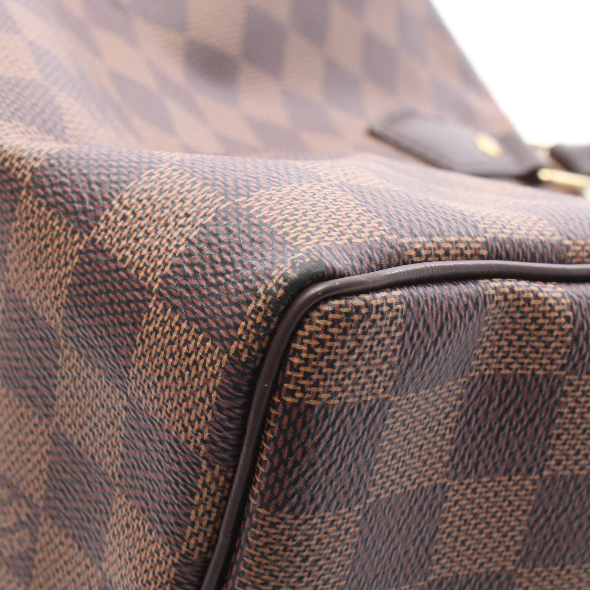 スピーディ25 ダミエエベヌ ハンドバッグ PVC レザー ブラウン ルイヴィトン バッグ LOUIS VUITTON
