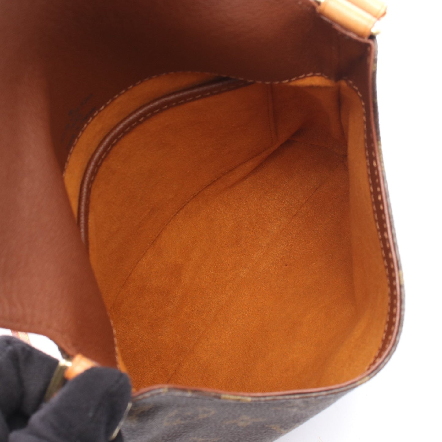 ミュゼットサルサ ロングストラップ モノグラム ショルダーバッグ PVC レザー ブラウン ルイヴィトン バッグ LOUIS VUITTON