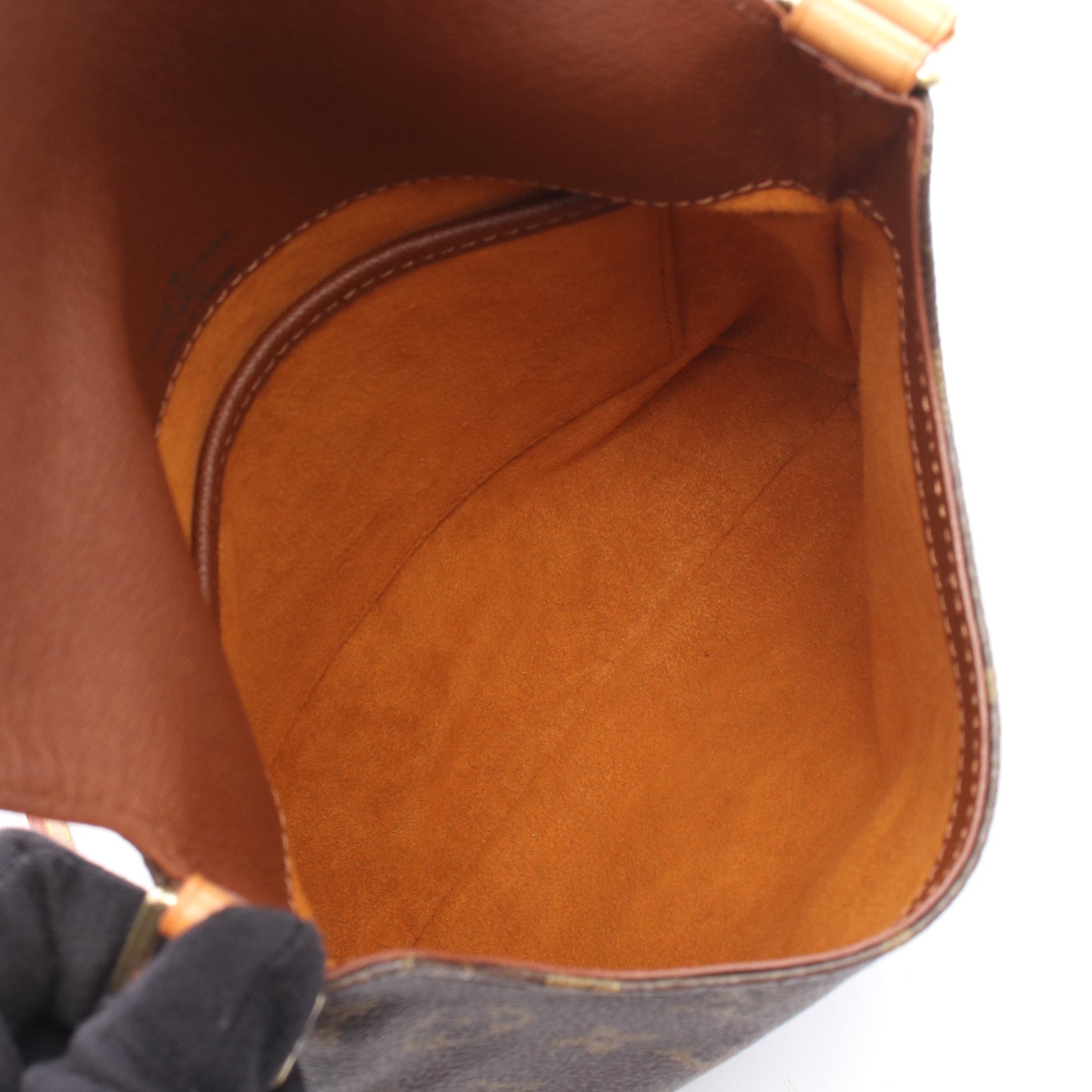 ミュゼットサルサ ロングストラップ モノグラム ショルダーバッグ PVC レザー ブラウン ルイヴィトン バッグ LOUIS VUITTON