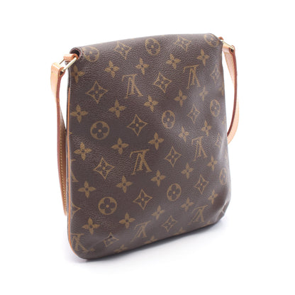 ミュゼットサルサ ロングストラップ モノグラム ショルダーバッグ PVC レザー ブラウン ルイヴィトン バッグ LOUIS VUITTON