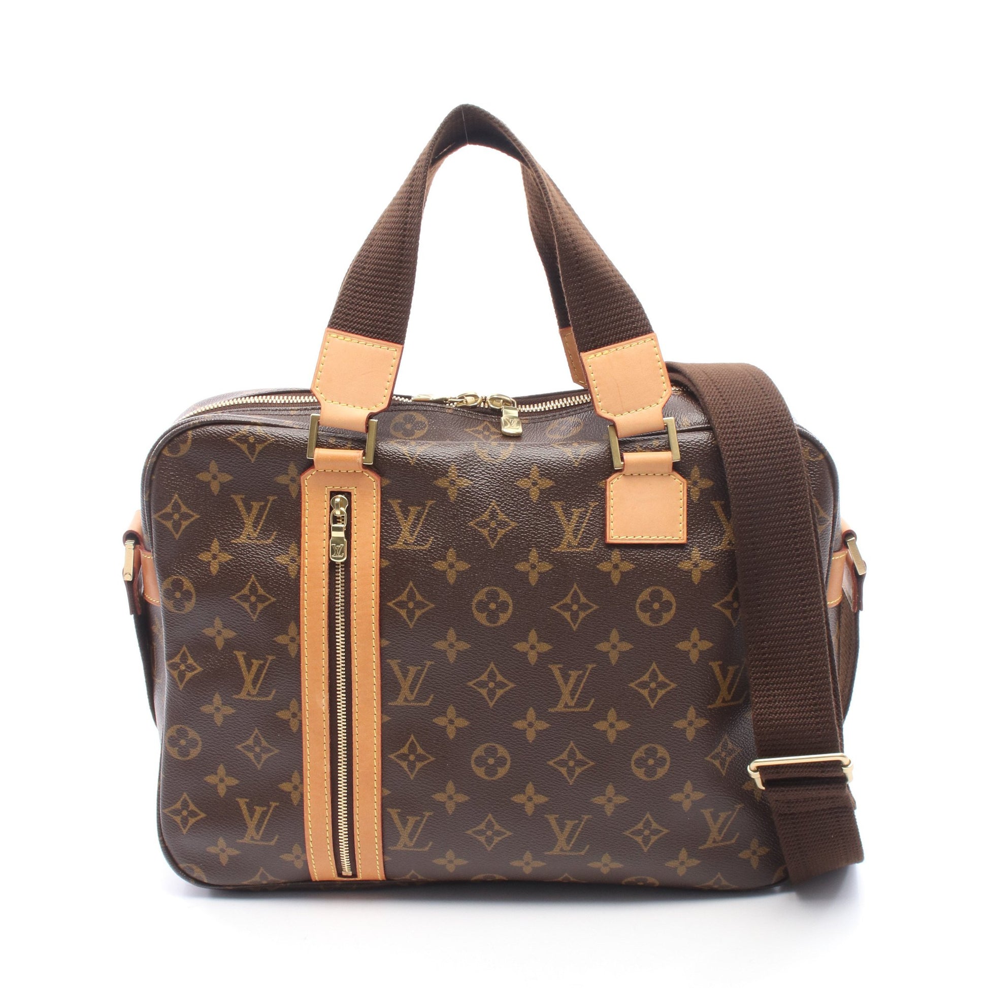 サック ボスフォール モノグラム ハンドバッグ PVC レザー ブラウン ルイヴィトン バッグ LOUIS VUITTON