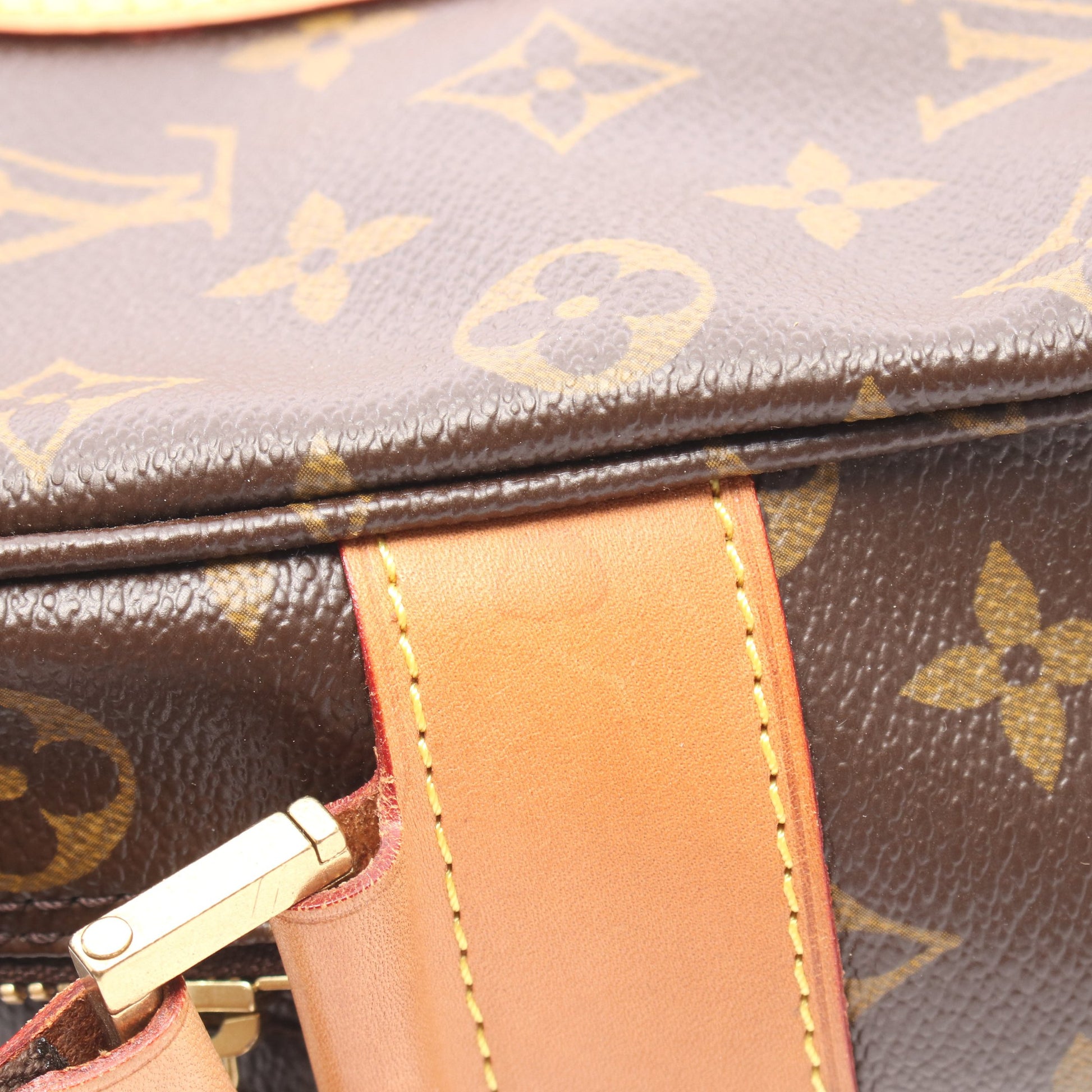 サック ボスフォール モノグラム ハンドバッグ PVC レザー ブラウン ルイヴィトン バッグ LOUIS VUITTON
