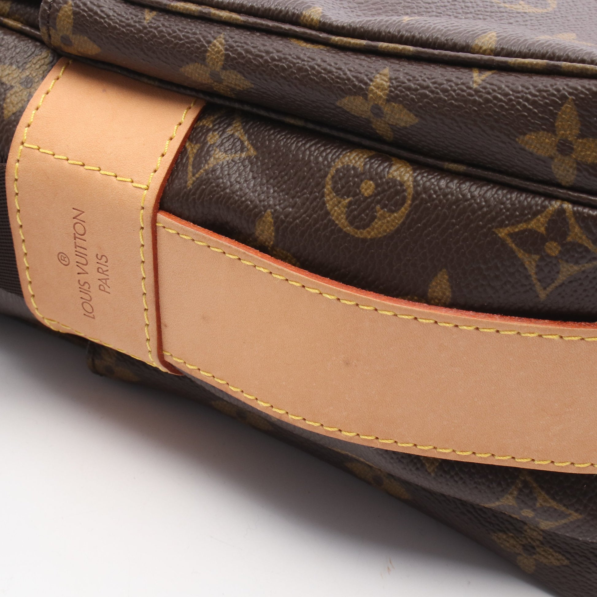 ナヴィグリオ モノグラム ショルダーバッグ PVC レザー ブラウン ルイヴィトン バッグ LOUIS VUITTON