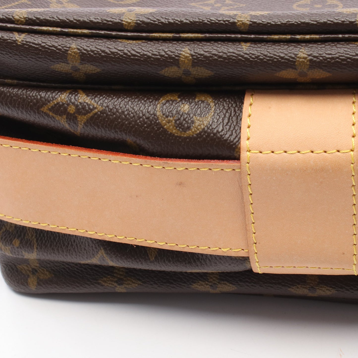 ナヴィグリオ モノグラム ショルダーバッグ PVC レザー ブラウン ルイヴィトン バッグ LOUIS VUITTON