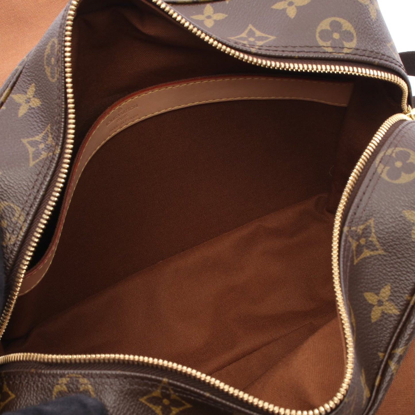 ナヴィグリオ モノグラム ショルダーバッグ PVC レザー ブラウン ルイヴィトン バッグ LOUIS VUITTON