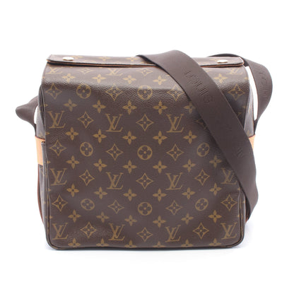 ナヴィグリオ モノグラム ショルダーバッグ PVC レザー ブラウン ルイヴィトン バッグ LOUIS VUITTON