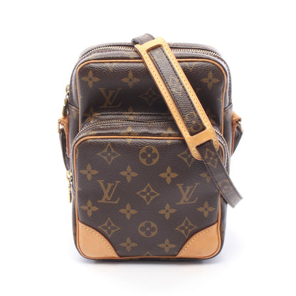 アマゾン モノグラム ショルダーバッグ PVC レザー ブラウン ルイヴィトン バッグ LOUIS VUITTON