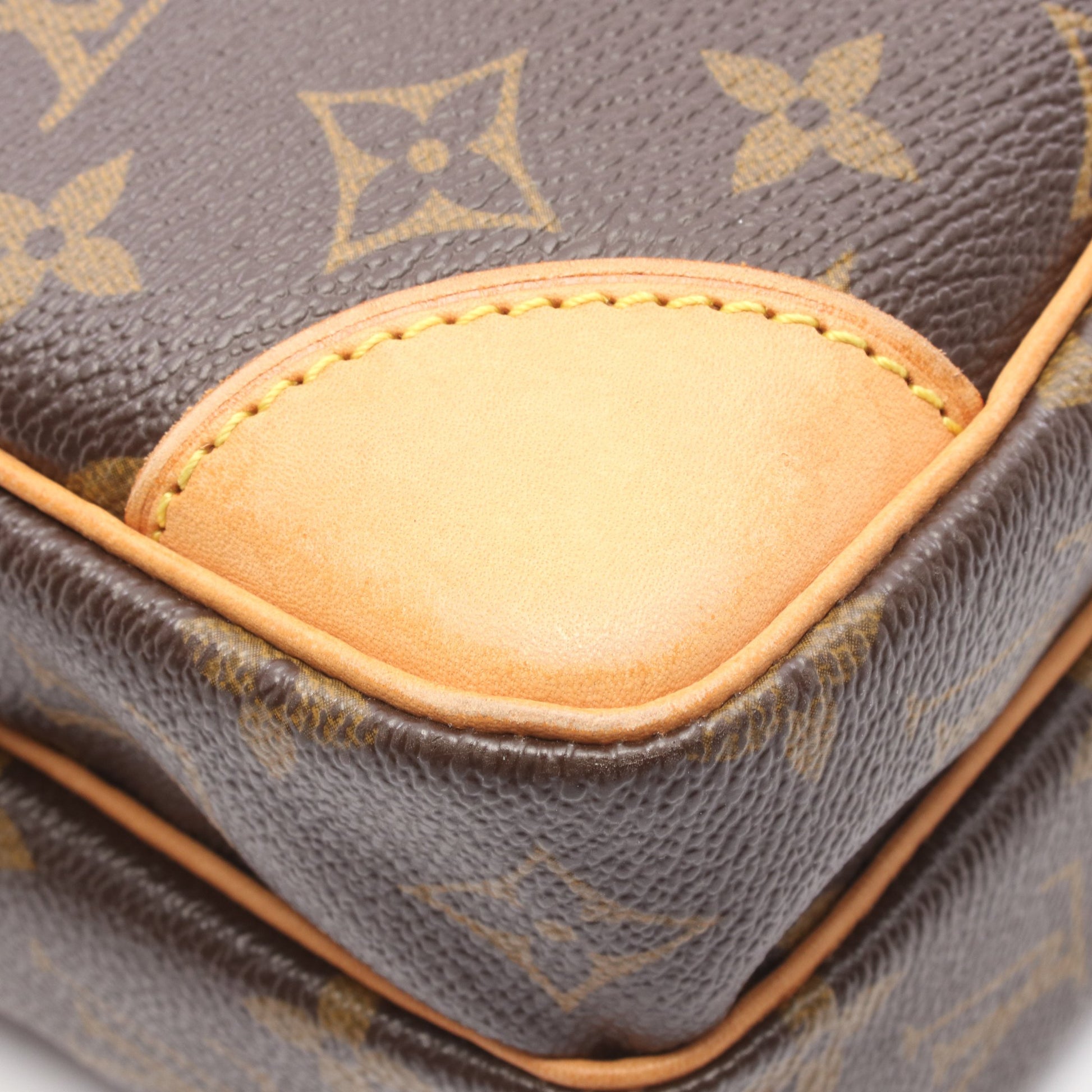 アマゾン モノグラム ショルダーバッグ PVC レザー ブラウン ルイヴィトン バッグ LOUIS VUITTON