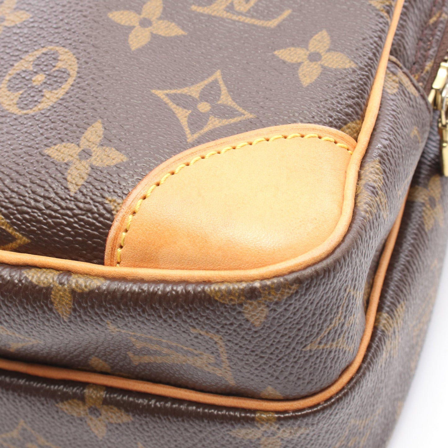 アマゾン モノグラム ショルダーバッグ PVC レザー ブラウン ルイヴィトン バッグ LOUIS VUITTON