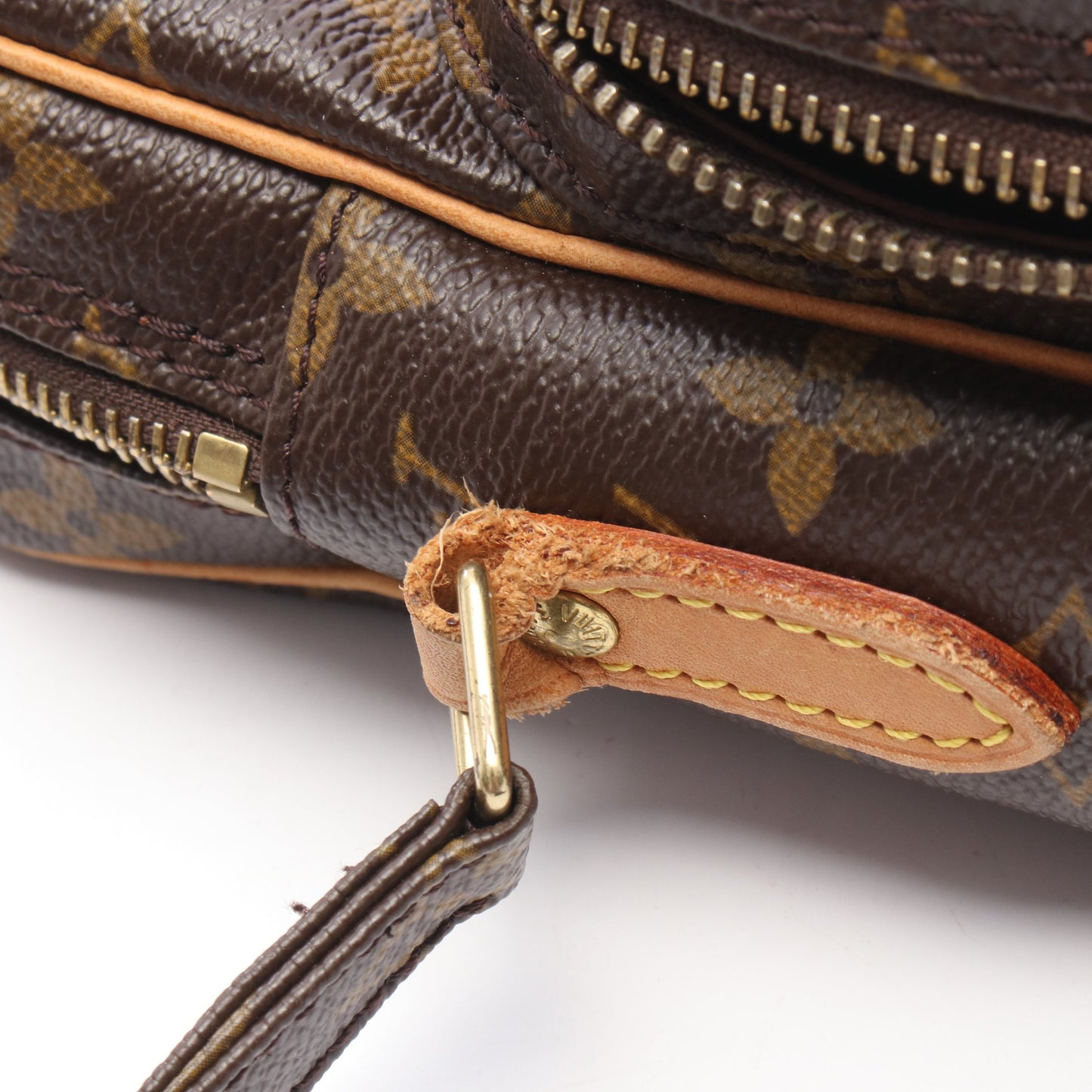 アマゾン モノグラム ショルダーバッグ PVC レザー ブラウン ルイヴィトン バッグ LOUIS VUITTON