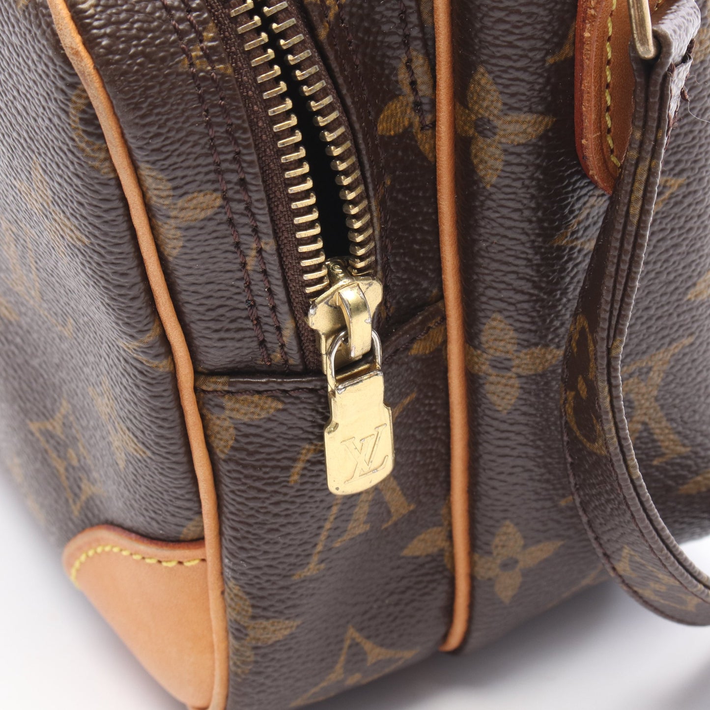 アマゾン モノグラム ショルダーバッグ PVC レザー ブラウン ルイヴィトン バッグ LOUIS VUITTON