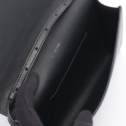 ロゴ ショルダーバッグ ショルダーバッグ レザー ブラック バレンシアガ バッグ BALENCIAGA