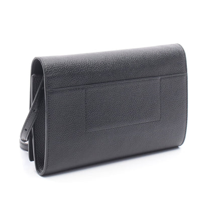 ロゴ ショルダーバッグ ショルダーバッグ レザー ブラック バレンシアガ バッグ BALENCIAGA