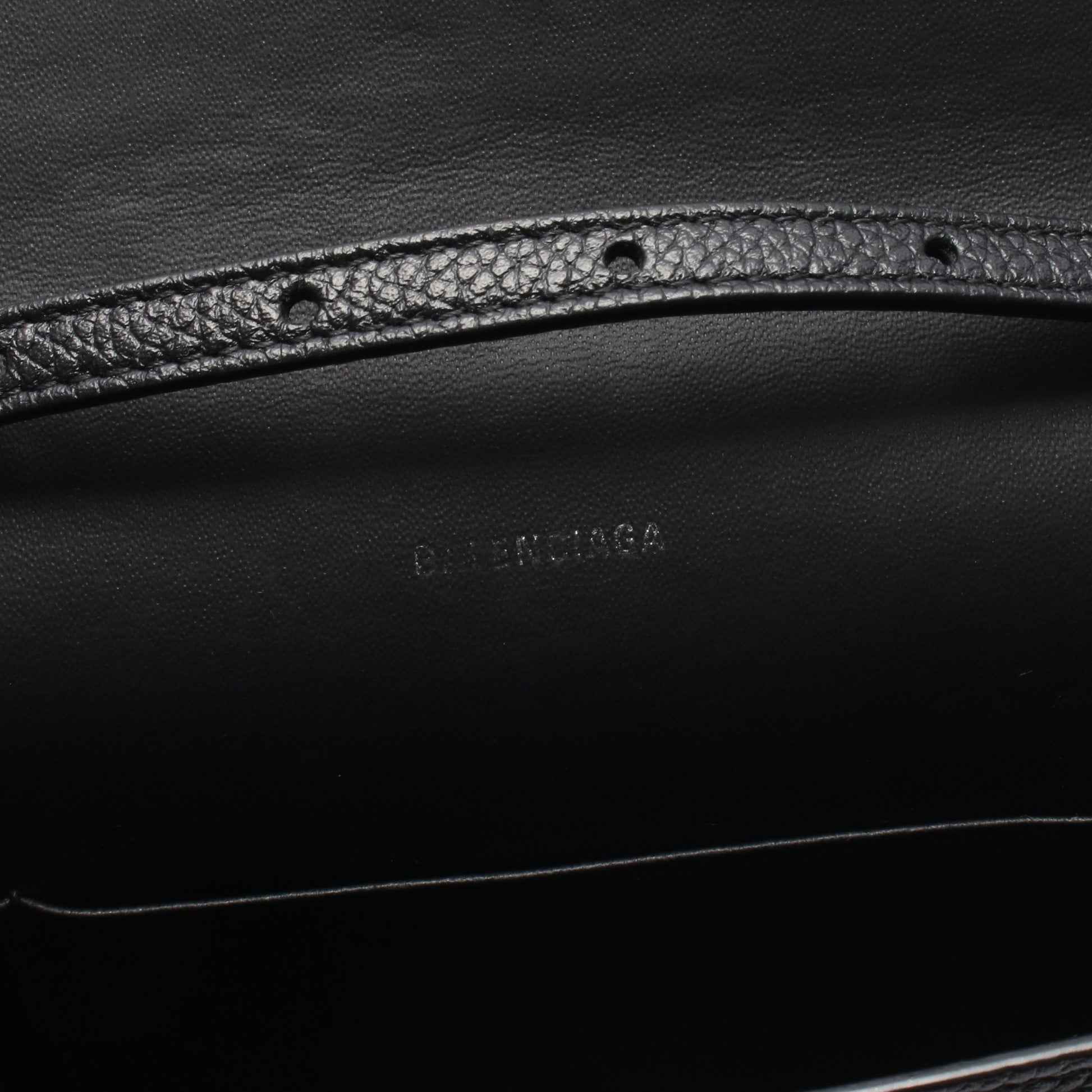 ロゴ ショルダーバッグ ショルダーバッグ レザー ブラック バレンシアガ バッグ BALENCIAGA