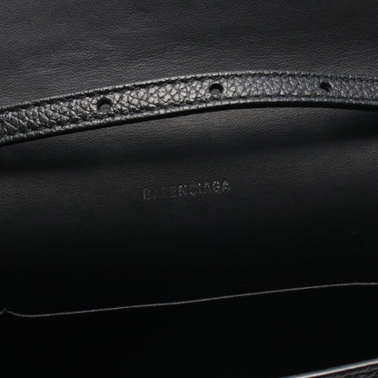 ロゴ ショルダーバッグ ショルダーバッグ レザー ブラック バレンシアガ バッグ BALENCIAGA