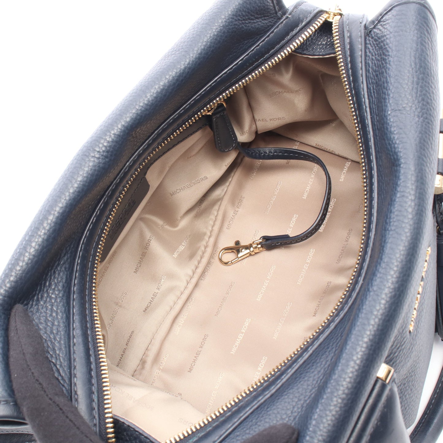 2WAY ハンドバッグ レザー ネイビー マイケルコース バッグ MICHAEL KORS