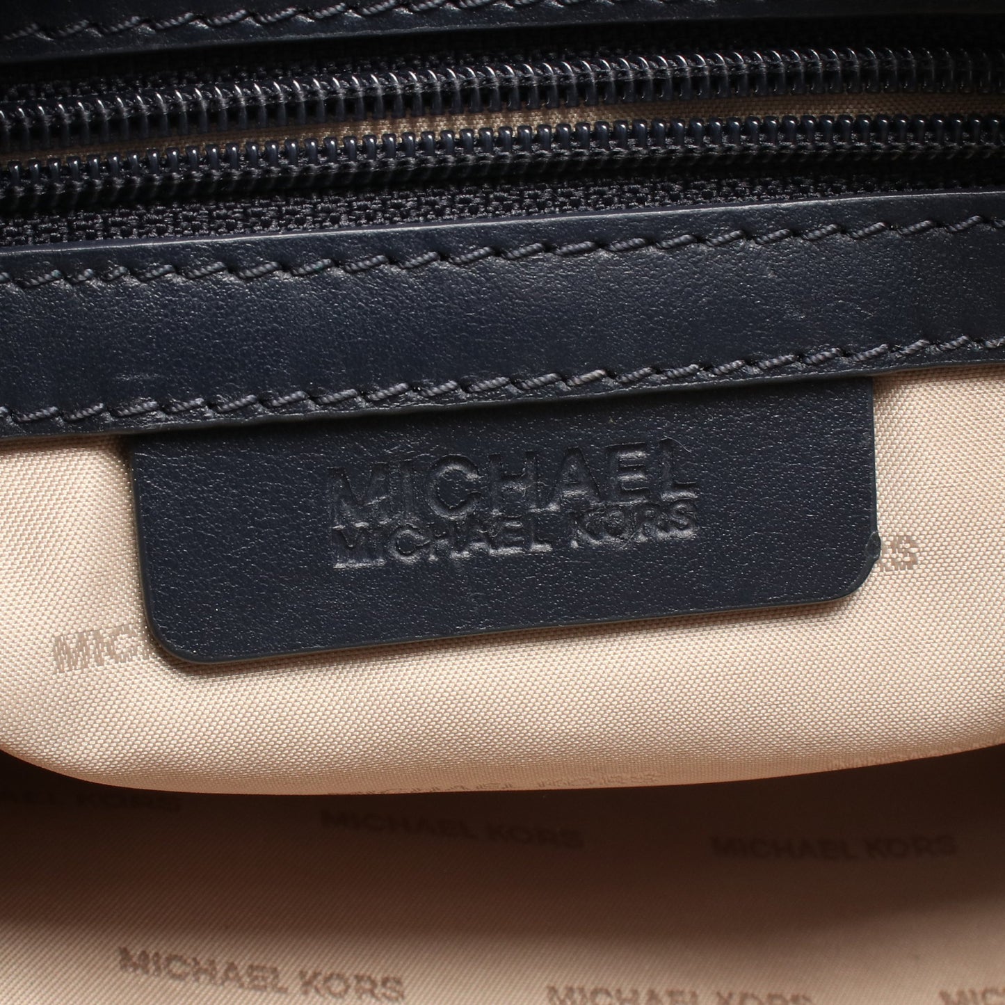 2WAY ハンドバッグ レザー ネイビー マイケルコース バッグ MICHAEL KORS