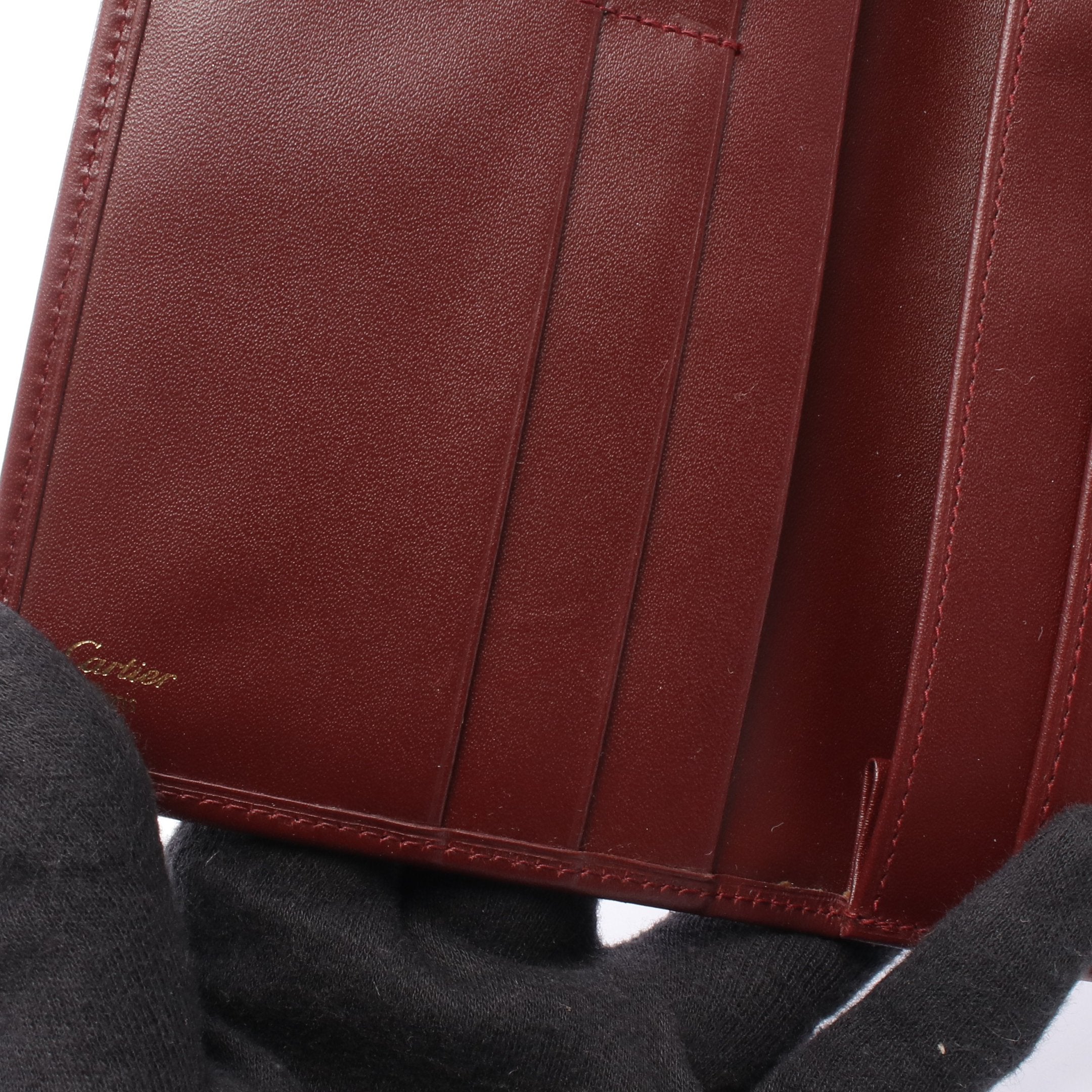 マストライン 二つ折り長財布 レザー ボルドー カルティエ – RECLO
