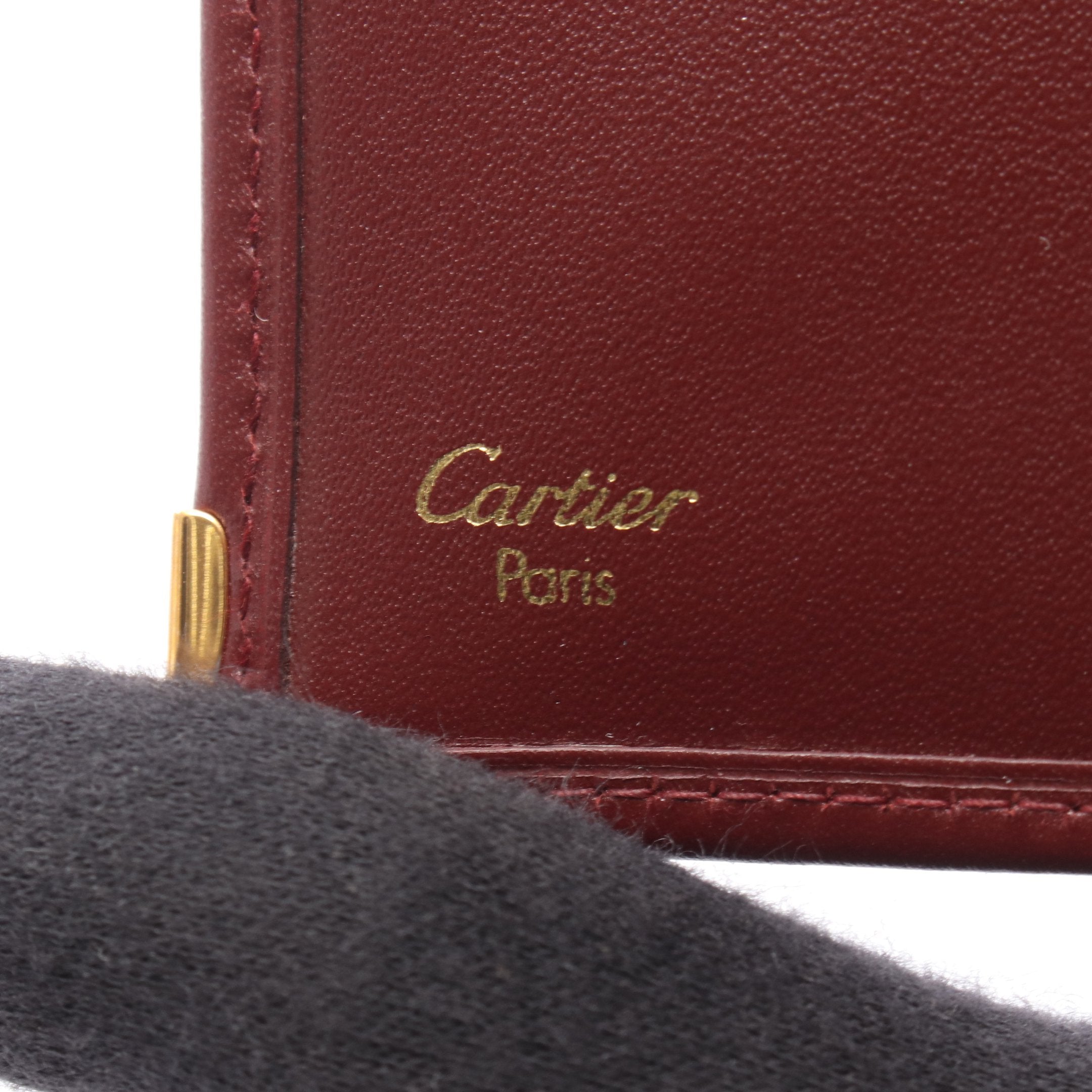 新品未使用✨　カルティエ　マストライン　長財布　二つ折り財布　ボルドー　レザー Cartier（カルティエ） レディース 財布 マストライン 二つ折り長財布