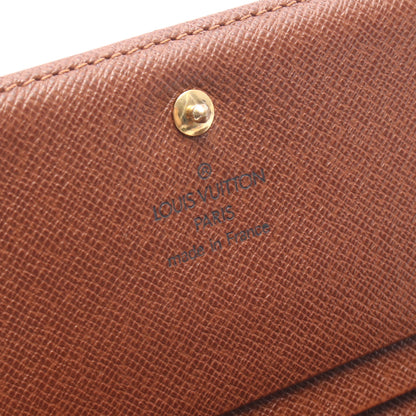 ポルトモネ ビエ トレゾール モノグラム 二つ折り財布 PVC レザー ブラウン ルイヴィトン 財布・小物 LOUIS VUITTON