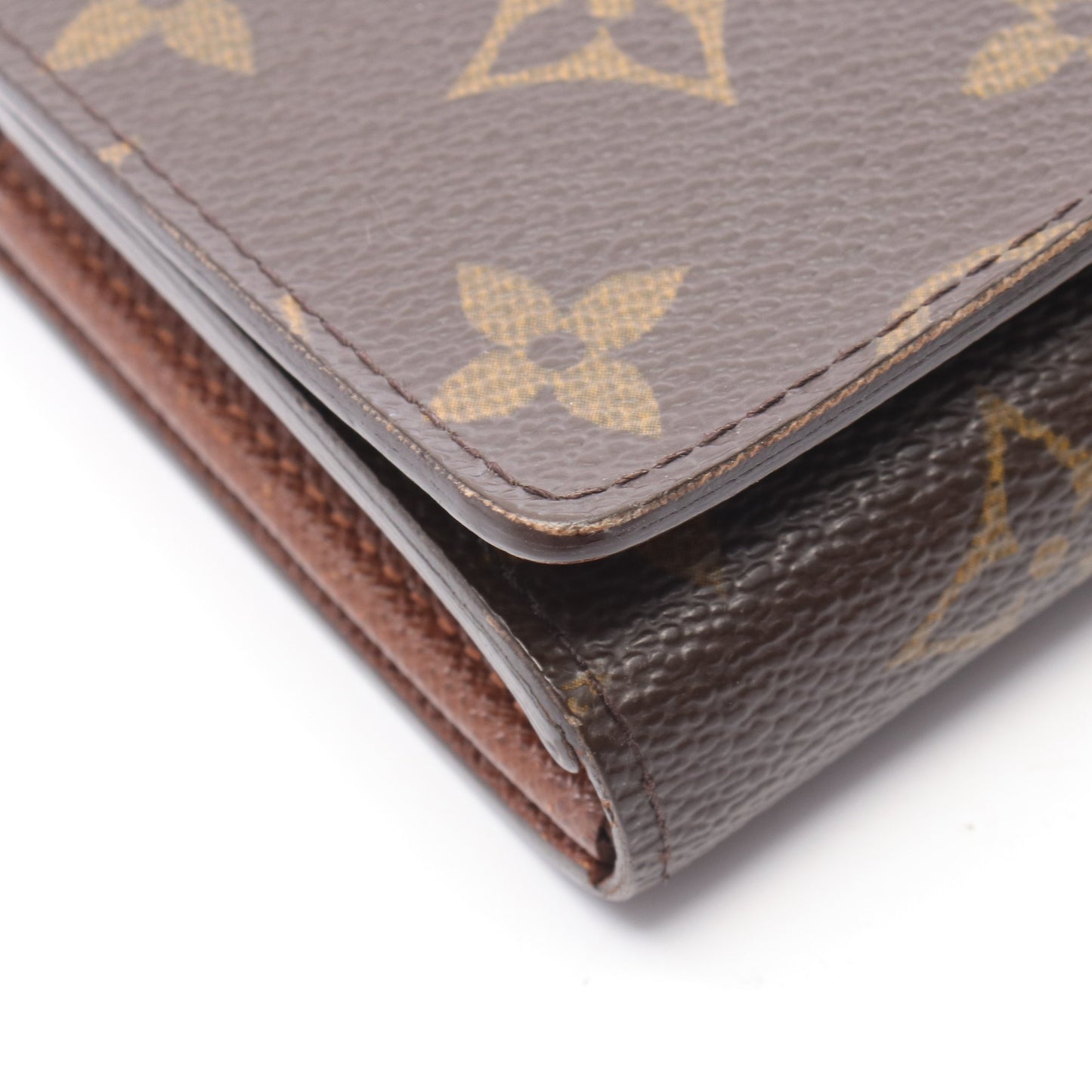 ポルトモネ ビエ トレゾール モノグラム 二つ折り財布 PVC レザー ブラウン ルイヴィトン 財布・小物 LOUIS VUITTON