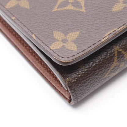 ポルトモネ ビエ トレゾール モノグラム 二つ折り財布 PVC レザー ブラウン ルイヴィトン 財布・小物 LOUIS VUITTON