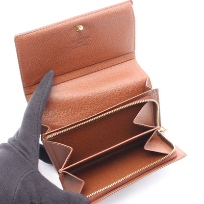 ポルトモネ ビエ トレゾール モノグラム 二つ折り財布 PVC レザー ブラウン ルイヴィトン 財布・小物 LOUIS VUITTON