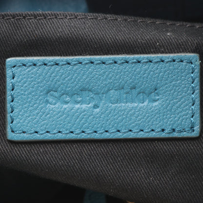 MARA 2WAY ハンドバッグ スエード ブルー シーバイクロエ バッグ See by Chloe
