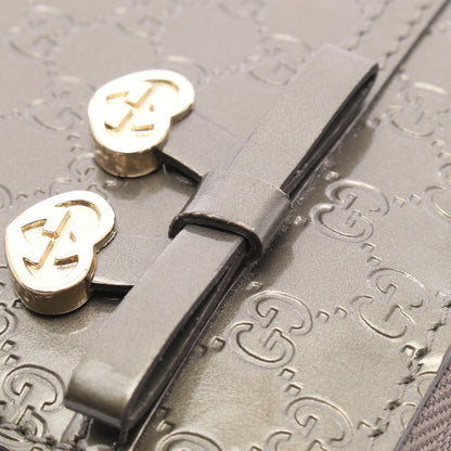 マイクログッチシマ ラウンドファスナー長財布 エナメルレザー カーキグリーン グッチ 財布・小物 GUCCI