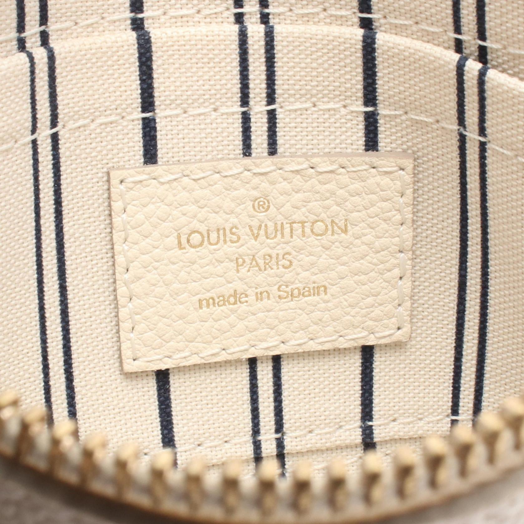 付属ポーチ モノグラムアンプラント クレーム ポーチ レザー アイボリー ルイヴィトン 財布・小物 LOUIS VUITTON