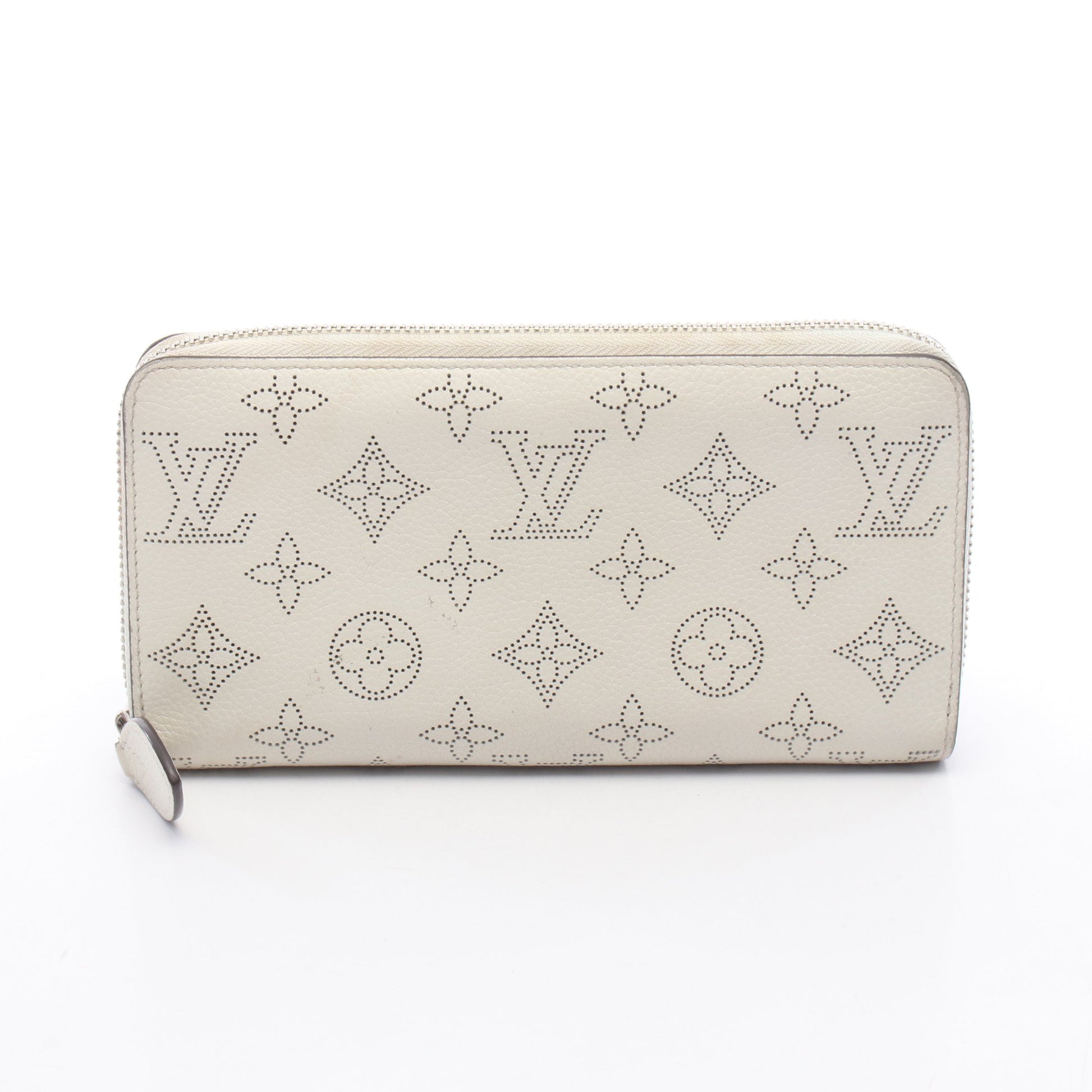ジッピーウォレット マヒナ ブロン ラウンドファスナー長財布 レザー オフホワイト ルイヴィトン 財布・小物 LOUIS VUITTON