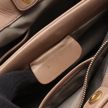 マテラッセ 2WAY ハンドバッグ レザー ピンクベージュ ミュウミュウ バッグ miu miu