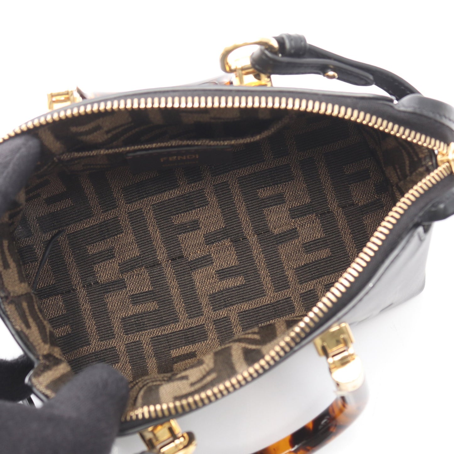 バイザウェイ ミニ 2WAY ハンドバッグ レザー ブラック フェンディ バッグ FENDI