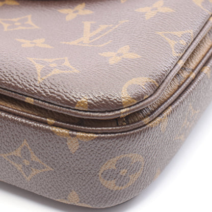 ポシェット メティス MM モノグラムリバース 2WAY ハンドバッグ PVC レザー ブラウン ブラック ルイヴィトン バッグ LOUIS VUITTON